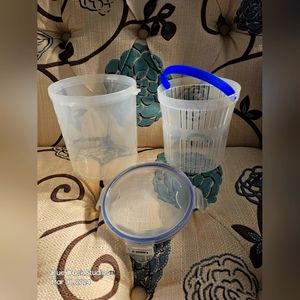 Lock 'n Lock Pickle Keeper Container Strainer